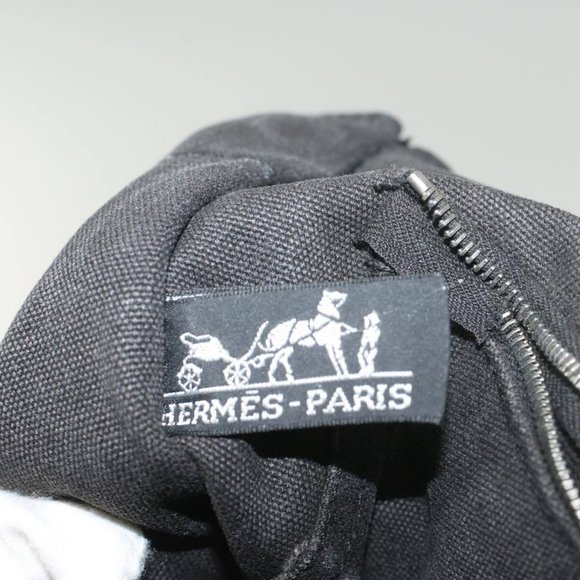 AUTHENTICITY GUARANTEED HERMES Fourre Tout PM Hand Bag Canvas Black - Picture 16 of 16